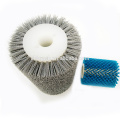 Food grade nylon filament cleaning rolling brush with shaft